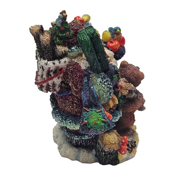 VTG Possible Dream  Crinkle Claus Limited Edition Christmas Grizzly Bear Helper - Picture 5 of 10